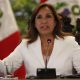 Fotografía de archivo en la que se registró a la presidenta de Perú, Dina Boluarte, durante una rueda de prensa, en Lima (Perú). EFE/Paolo Aguilar