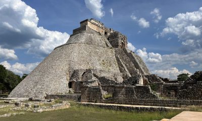 Fotografía del Castillo del Enano, en la zona arqueológica de Uxmal, el 10 de junio de 2023 en la ciudad de Santa Elena (México). EFE/Martha López