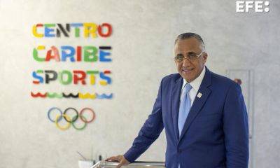 El presidente de Centro Caribe Sports, el dominicano Luis Mejía Oviedo, fue registrado el pasado 13 de junio al posar, durante una entrevista con EFE, en Santo Domingo (República Dominicana). EFE/Orlando Barría