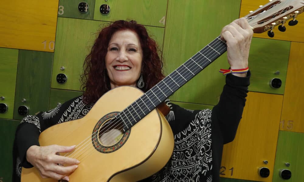 La cantante española Sensi Falán posa durante la presentación de su disco "Más allá de la memoria" hoy, en el Centro Cultural de España en Ciudad de México (México). EFE/Mario Guzmán