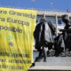 Manifestación contra el Consejo Europeo que se celebrará en la ciudad española de Granada. EFE/ Pepe Torres