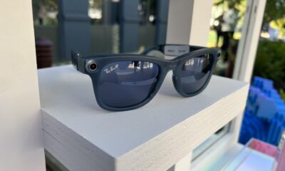 Fotografía de las gafas inteligentes de Meta llamados Ray-Ban Meta Smart Glasses, que saldrán a la venta el 17 de octubre en Estados Unidos con un precio inicial de 299 dólares, presentados durante el evento anual Meta Connect en Menlo Park, California (EE. UU).EFE/Sarah Yáñez-Richards