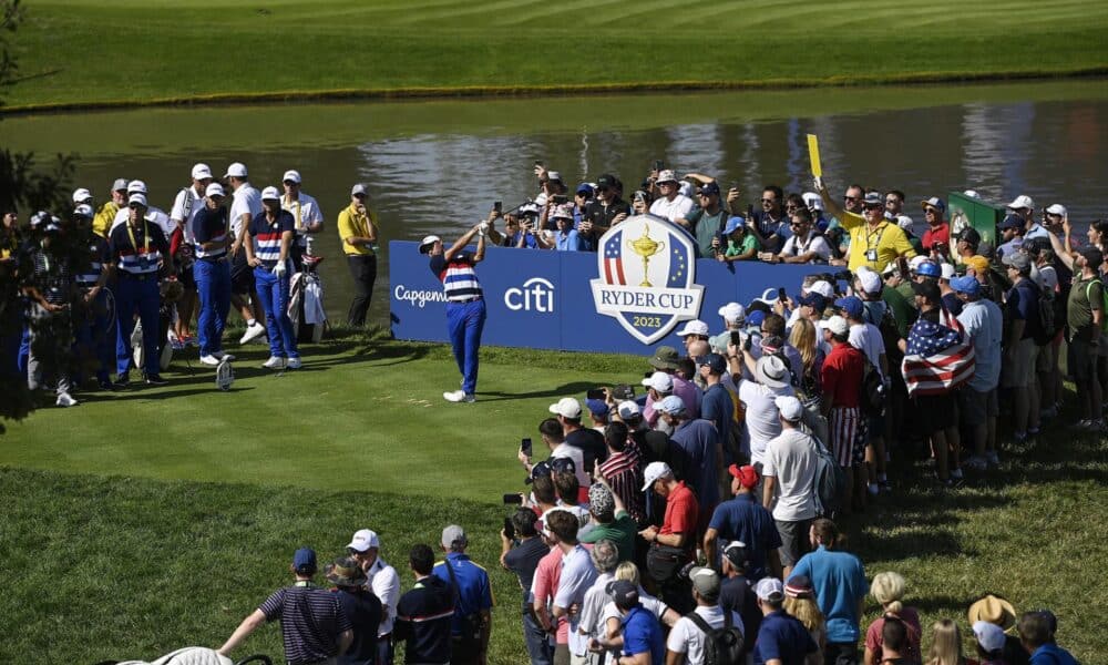 El golfista estadounidense Collin Morikawa durante la Ryder Cup 2023. EFE/EPA/RICCARDO ANTIMIANI