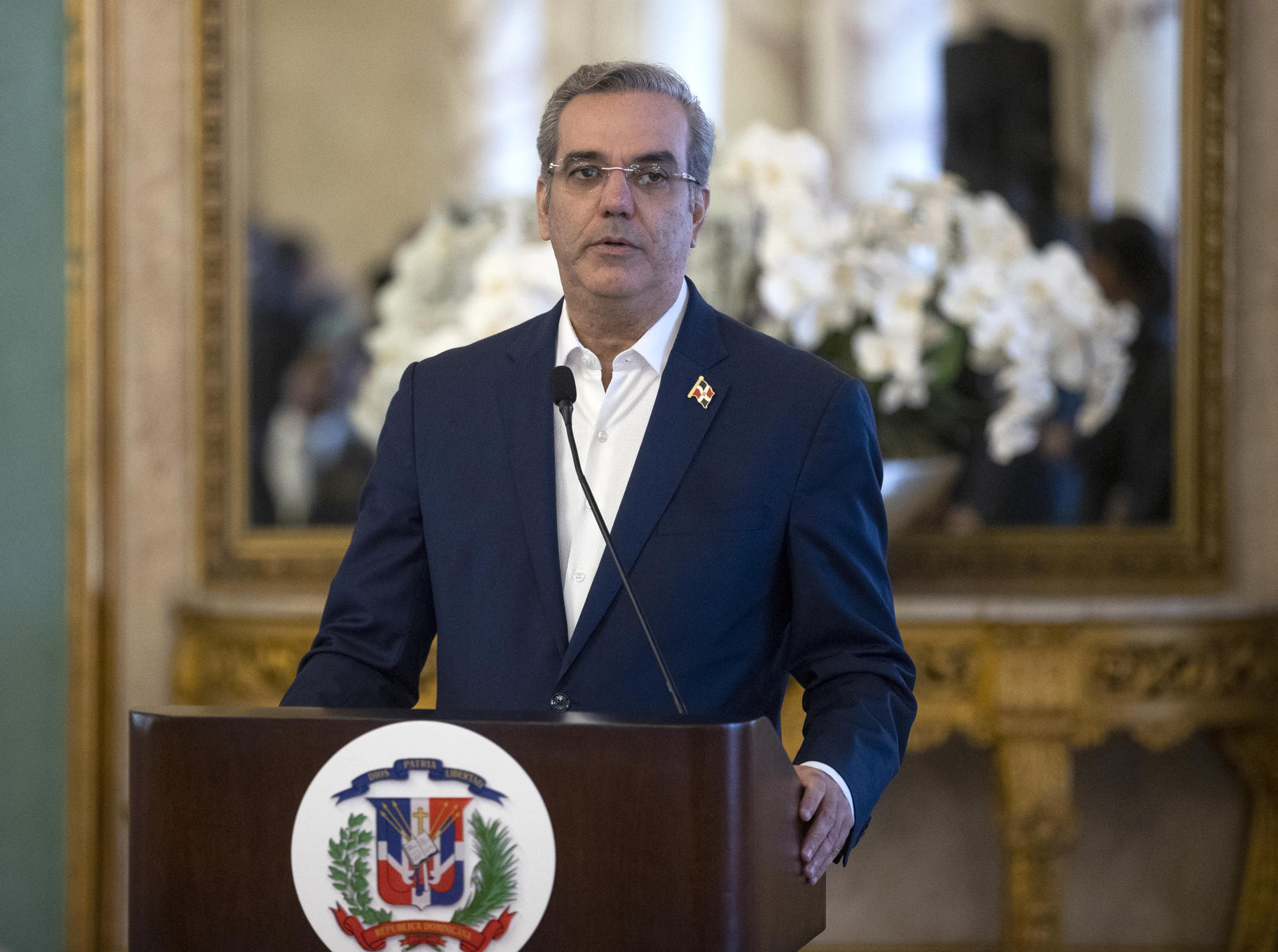 El presidente de República Dominicana, Luis Abinader, en una fotografía de archivo. EFE/Orlando Barría