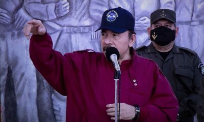 Fotografía de archivo en la que se registró al presidente de Nicaragua, Daniel Ortega, durante un acto público, en Managua (Nicaragua). EFE/Jorge Torres