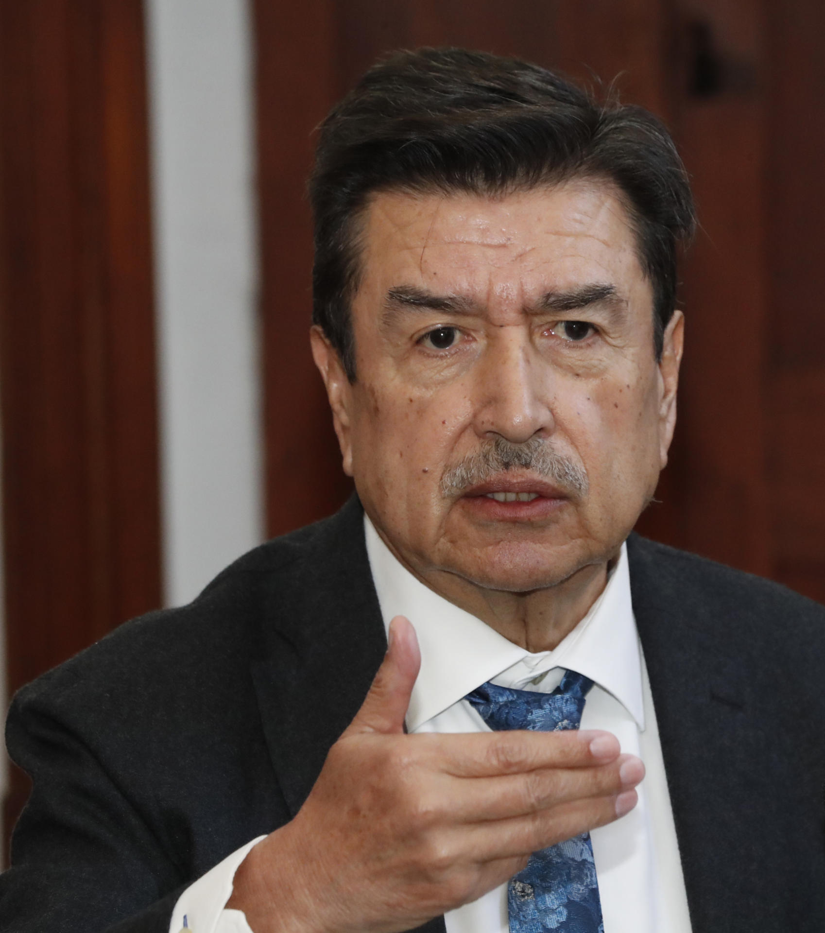 El presidente de la Cámara Minera de México (Camimex), José Jaime Gutiérrez, habla durante una rueda de prensa, en la Ciudad México (México). Imagen de archivo. EFE/ Mario Guzmán