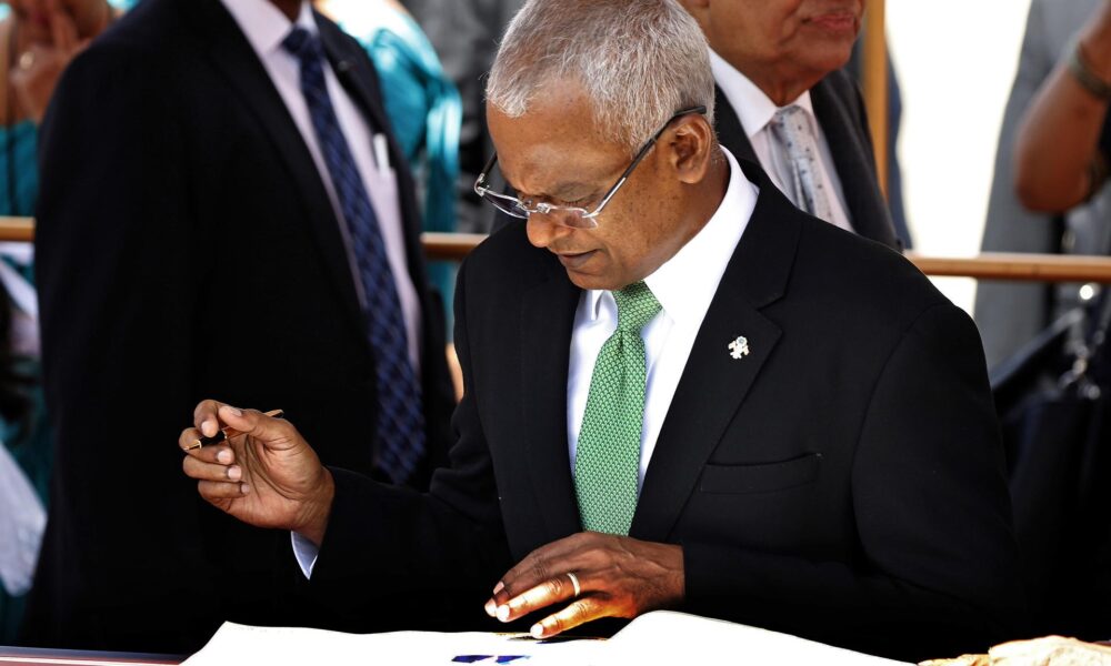 Foto de archivo del presidente de Maldivas, Ibrahim Mohamed Solih EFE/EPA/M.A.PUSHPA KUMARA