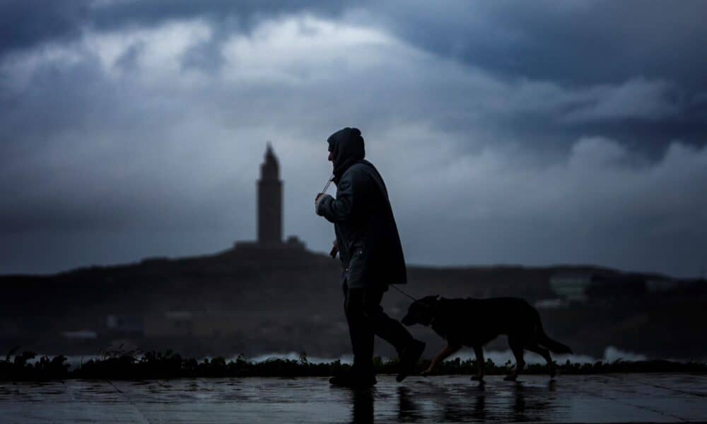 Un hombre pasea con su perro en una imagen de archivo. EFE/Cabalar