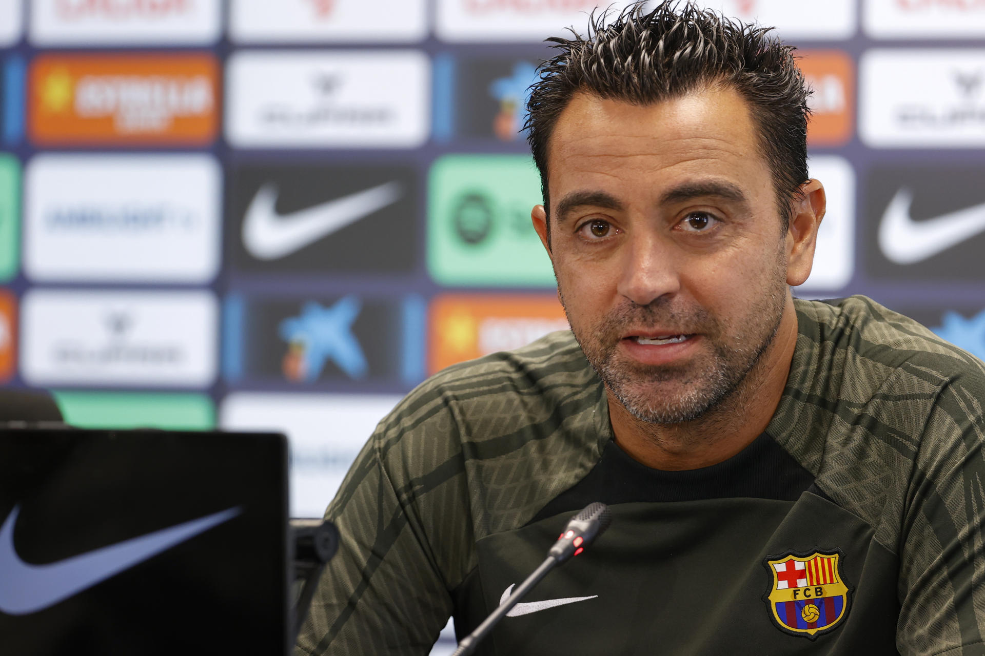 El técnico del FC Barcelona, Xavi Hernández, en una foto de archivo. EFE/ Toni Albir