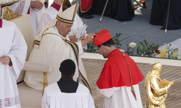 El papa nombra 21 cardenales, 2 españoles, 3 argentinos, un colombiano y un venezolano, el 30 de septiembre de 2023 EFE/EPA/GIUSEPPE LAMI