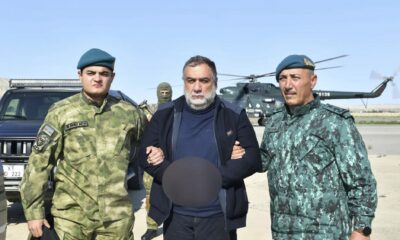 El exprimer ministro de Nagorno Karabaj Ruben Vardanián, durante su detención en la frontera. EFE/EPA/STATE BORDER SERVICE OF AZERBAIJAN / HANDOUT HANDOUT EDITORIAL USE ONLY/NO SALES
