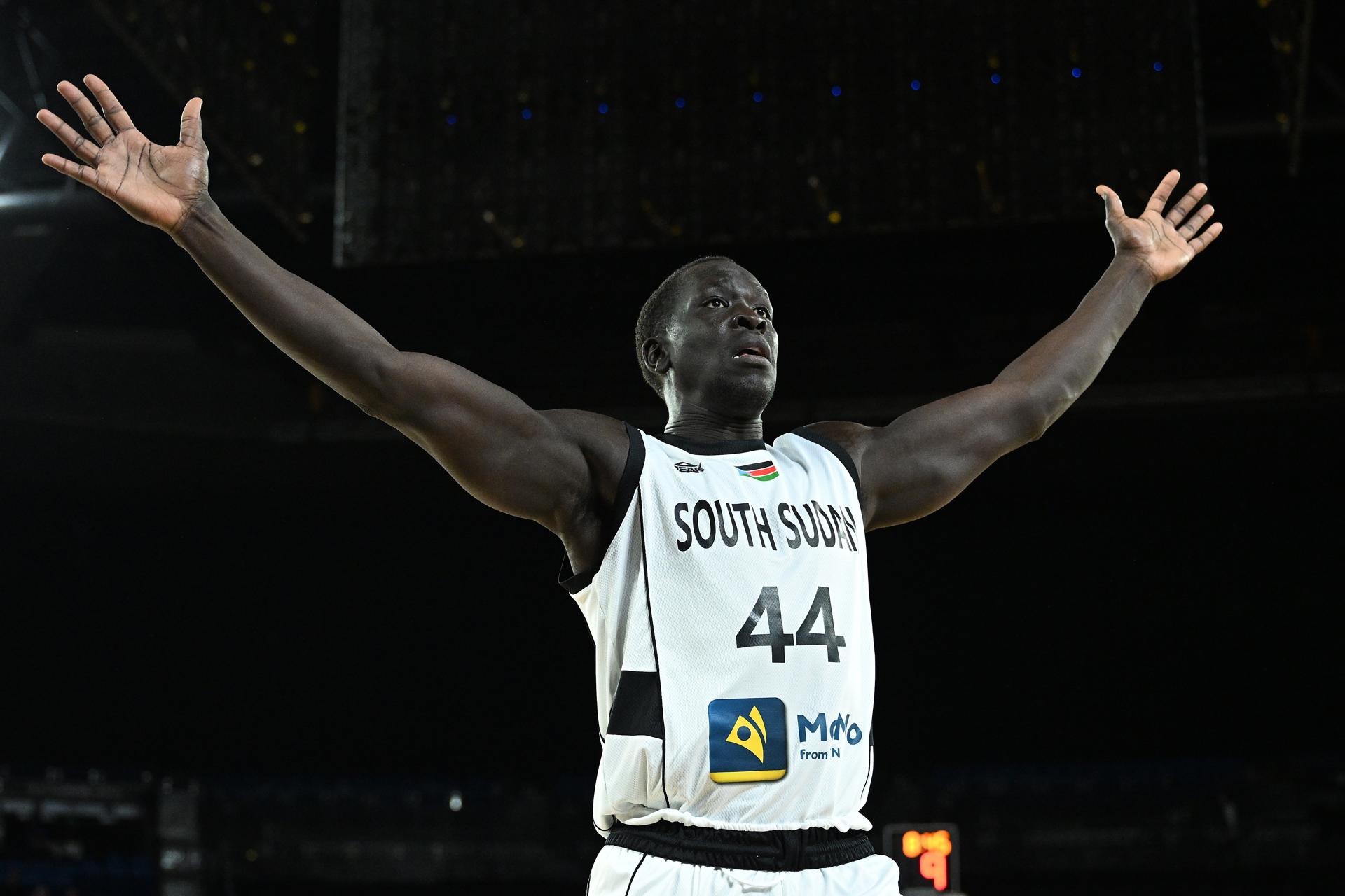 El jugador de Sudán del Sur, Sunday Dech. EFE/EPA/JAMES ROSS