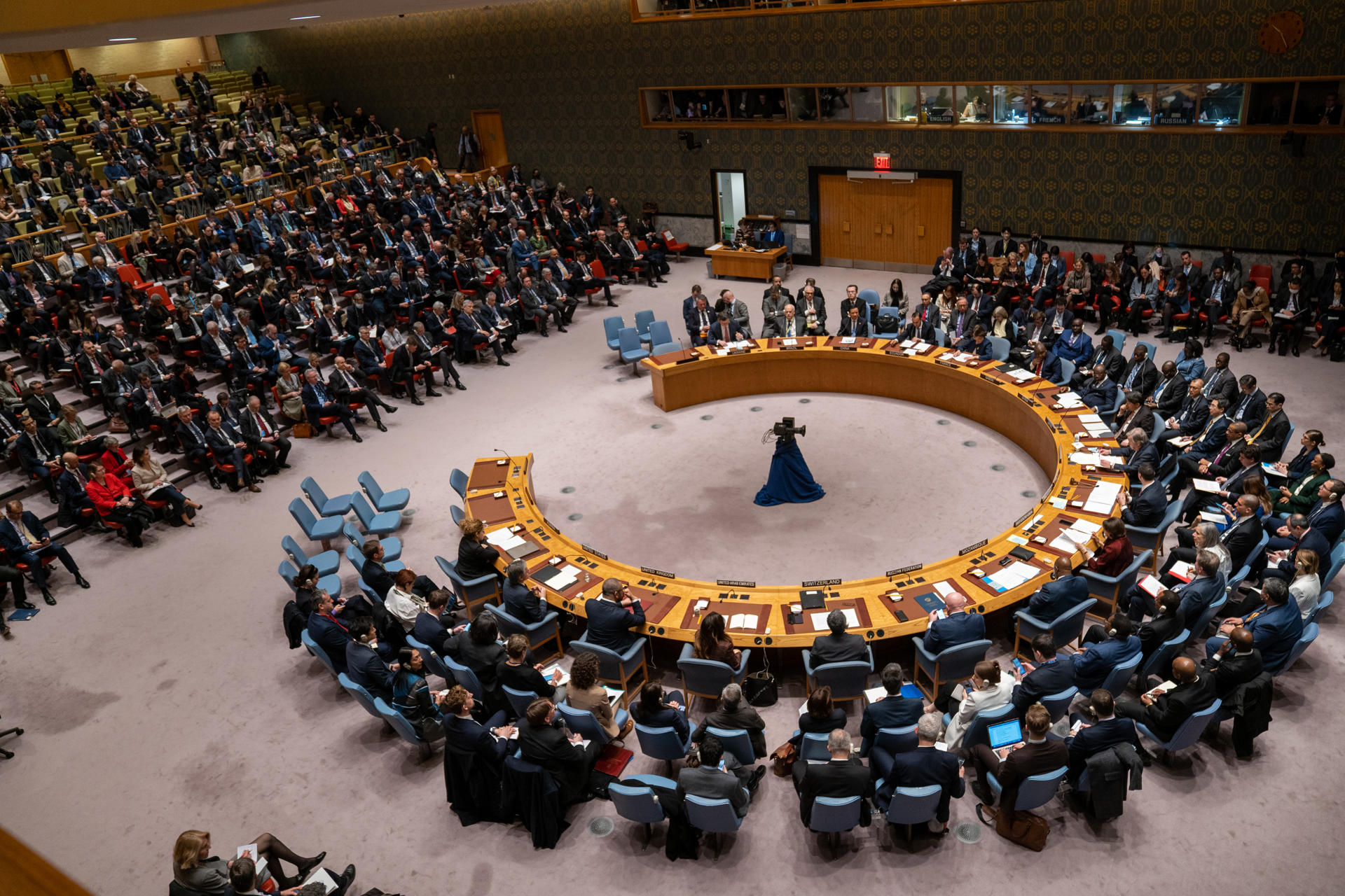 Fotografía de archivo en la que se registró una sesión plenaria del Consejo de Seguridad de la ONU, en la sede de las Naciones Unidas, en Nueva York (NY, EE.UU). EFE/Ángel Colmenares