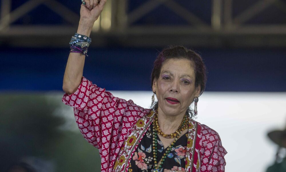 La vicepresidenta de Nicaragua, Rosario Murillo, en una fotografía de archivo. EFE/Jorge Torres
