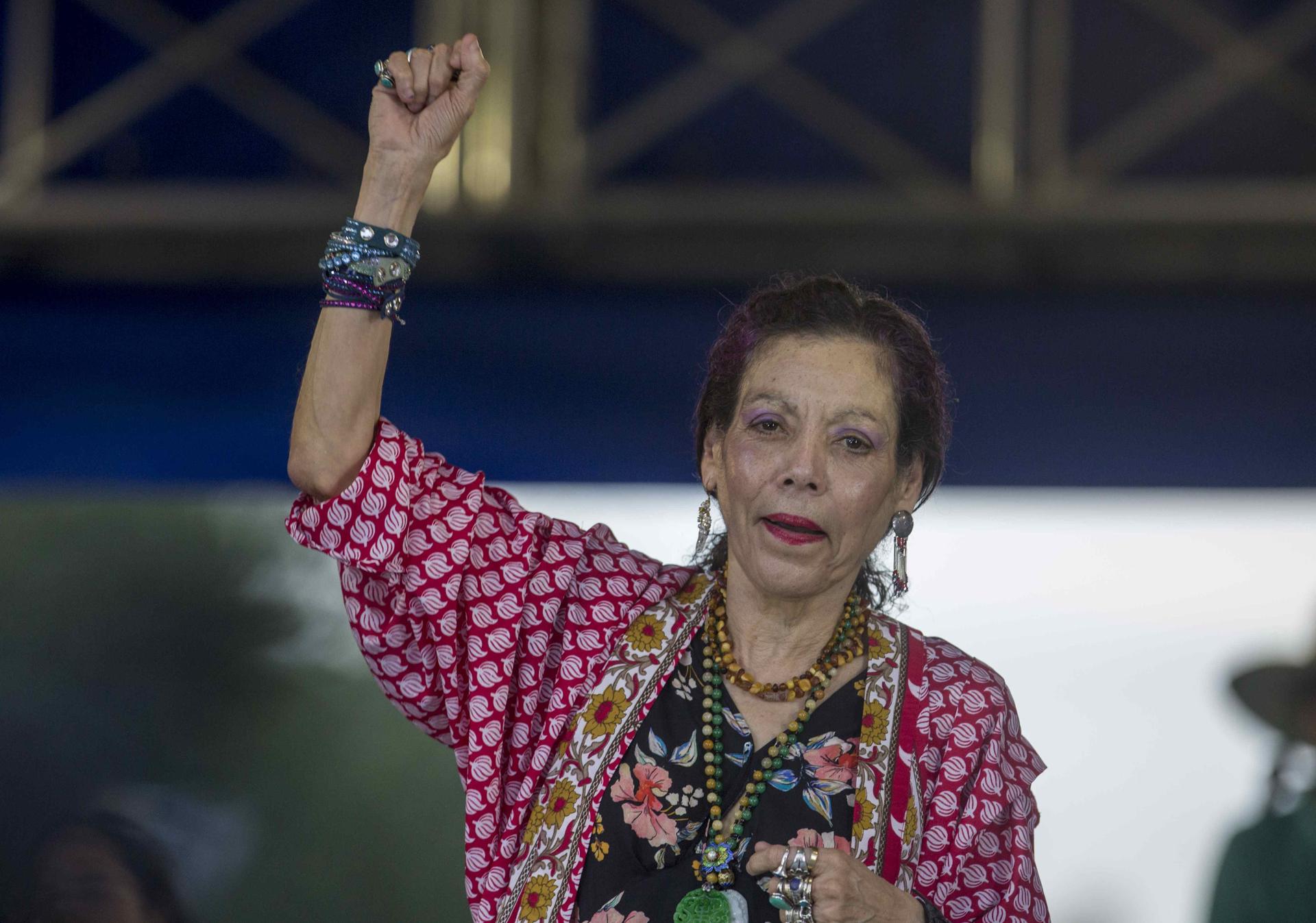 La vicepresidenta de Nicaragua, Rosario Murillo, en una fotografía de archivo. EFE/Jorge Torres