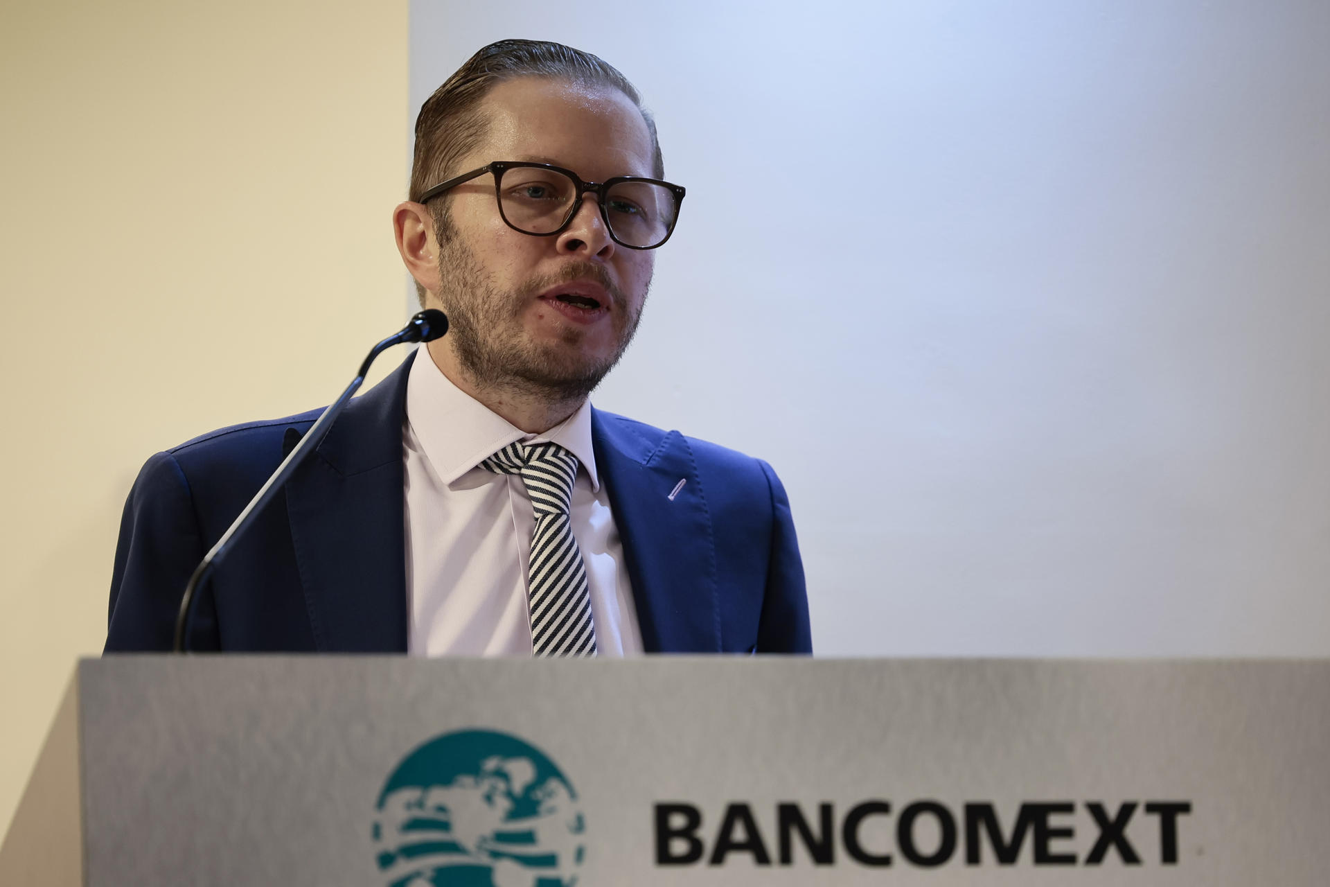 Fotografía de archivo del director de financiamiento de Bancomext, Rodrigo Celorio. EFE/José Méndez