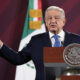 El presidente de México, Andrés Manuel López Obrador, habla durante su conferencia de prensa matutina hoy, en el Palacio Nacional de Ciudad de México (México). EFE/José Méndez