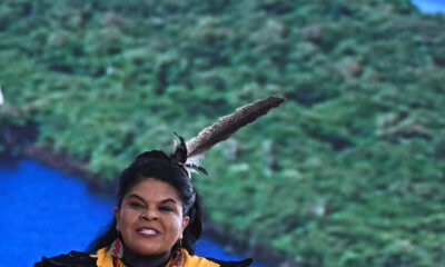 La ministra de los Pueblos Indígenas de Brasil, Sônia Guajajara, en una fotografía de archivo. EFE/André Borges