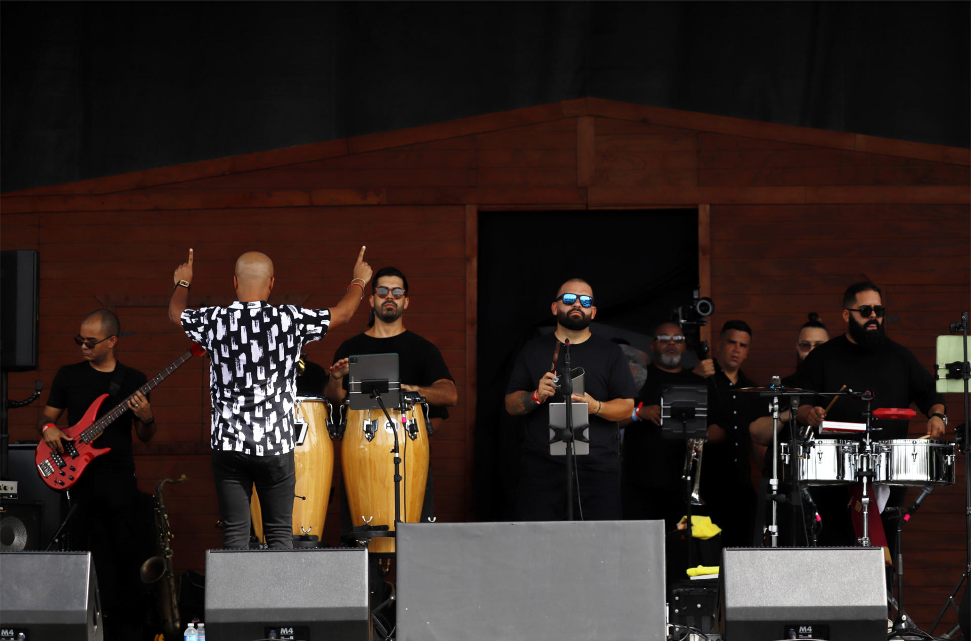 Fuerza de Choque se presenta hoy en concierto durante el festival salsero Sesiones desde La Loma El Evento 2, en el Parque Agroturístico de Dorado (Puerto Rico). EFE/Thais Llorca