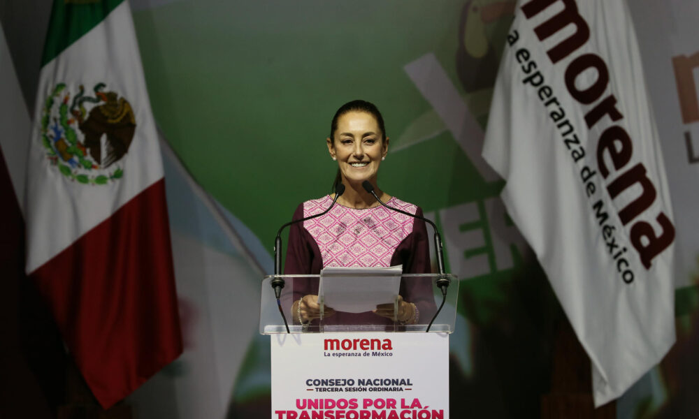 Claudia Sheinbaum, candidata presidencial por el gobernante Movimiento Regeneración Nacional (Morena). Imagen de archivo. EFE/Mario Guzmán