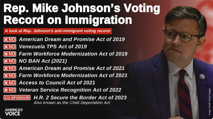 Mike Johnson, el nuevo alfil antiinmigrante