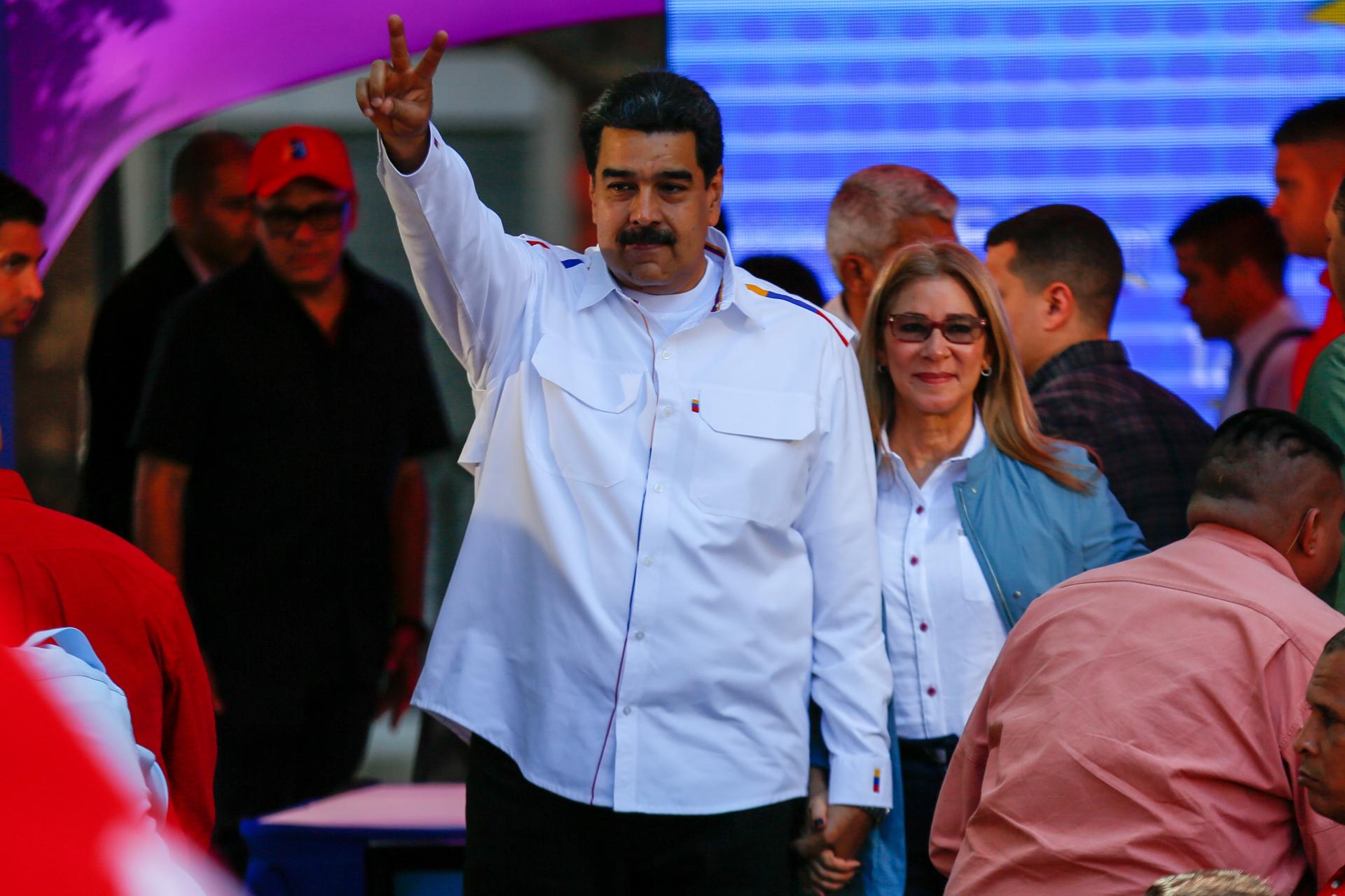 El presidente de Venezuela, Nicolás Maduro, y su esposa Cilia Flores, en una fotografía de archivo. EFE/ Cristian Hernández