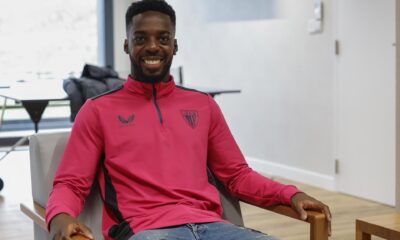 Iñaki Williams, jugador del Athletic Club internacional con Ghana, en una entrevista con EFE. EFE/Miguel Toña