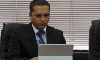 Fotografía de archivo en la que se registró al presidente del Consejo de la Judicatura de Ecuador, Wilman Terán, en Quito (Ecuador). EFE/José Jácome