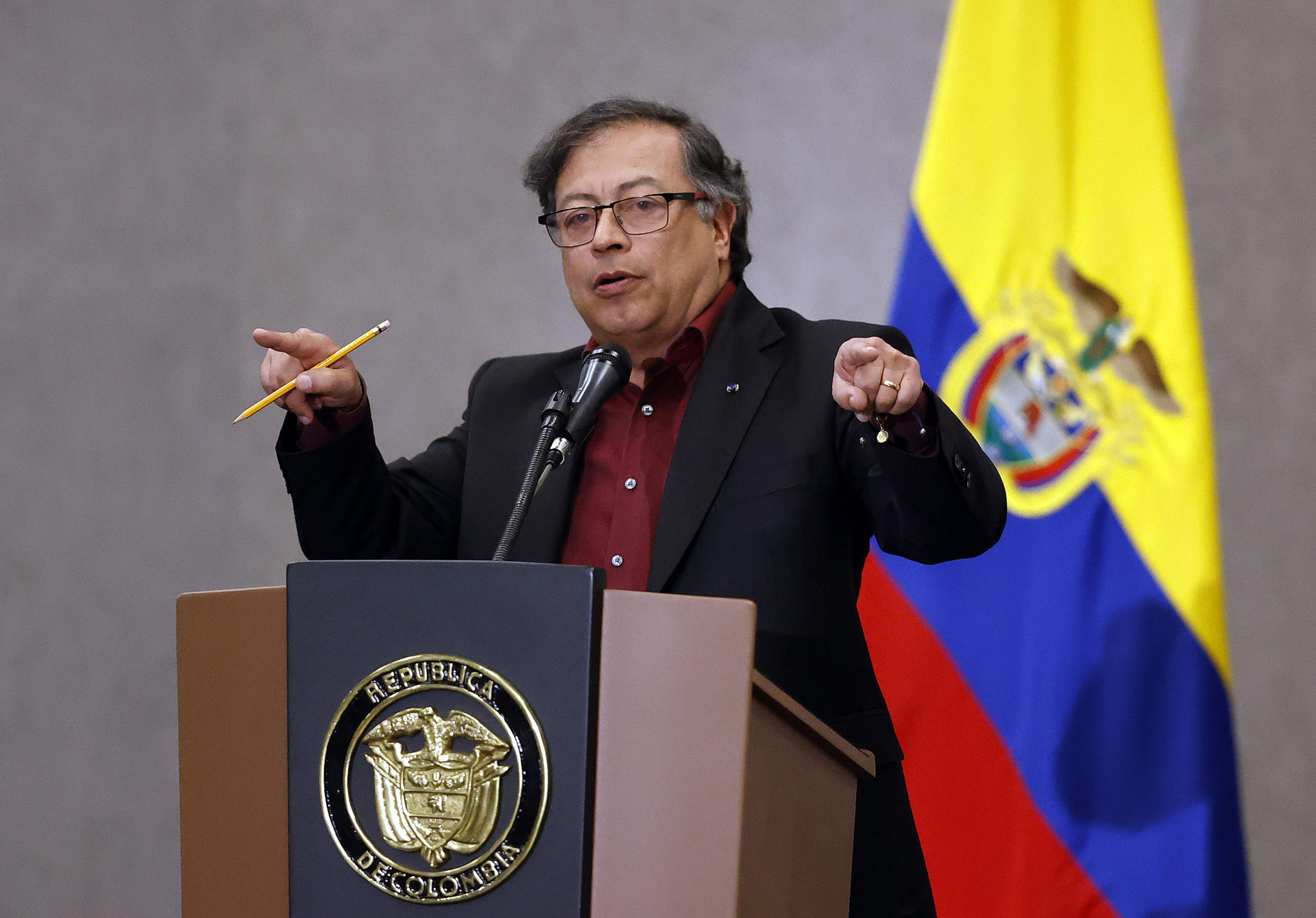Fotografía de archivo del presidente de Colombia Gustavo Petro. EFE/ Mauricio Dueñas Castañeda