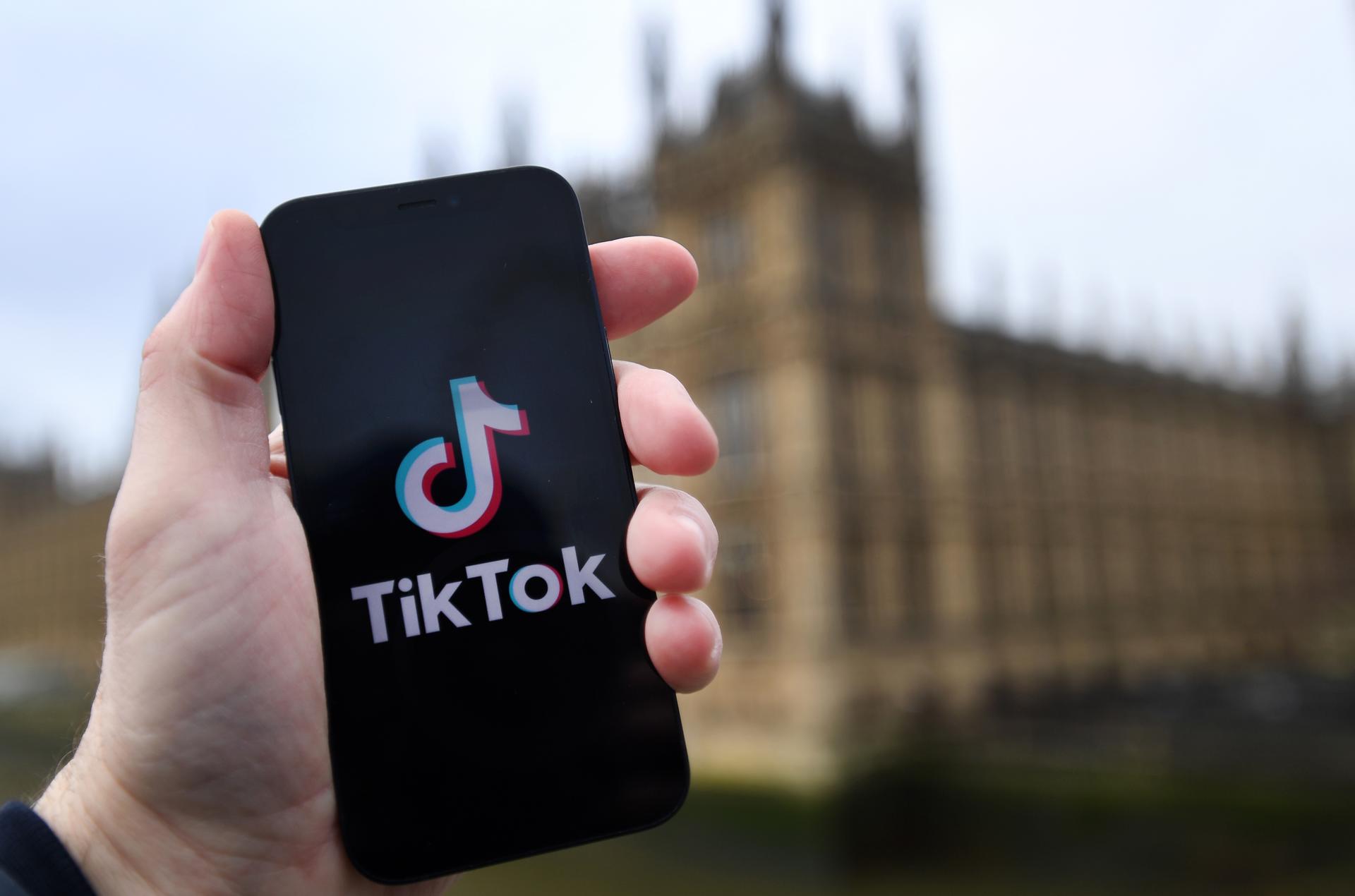 Foto de archivo del logo de la aplicación TikTok. EFE/EPA/ANDY RAIN