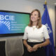 La presidenta del Banco Centroamericano de Integración Económica (BCIE), Gisela Sánchez, habla durante una entrevista con EFE el 30 de enero de 2024, en Tegucigalpa (Honduras). EFE/ Gustavo Amador
