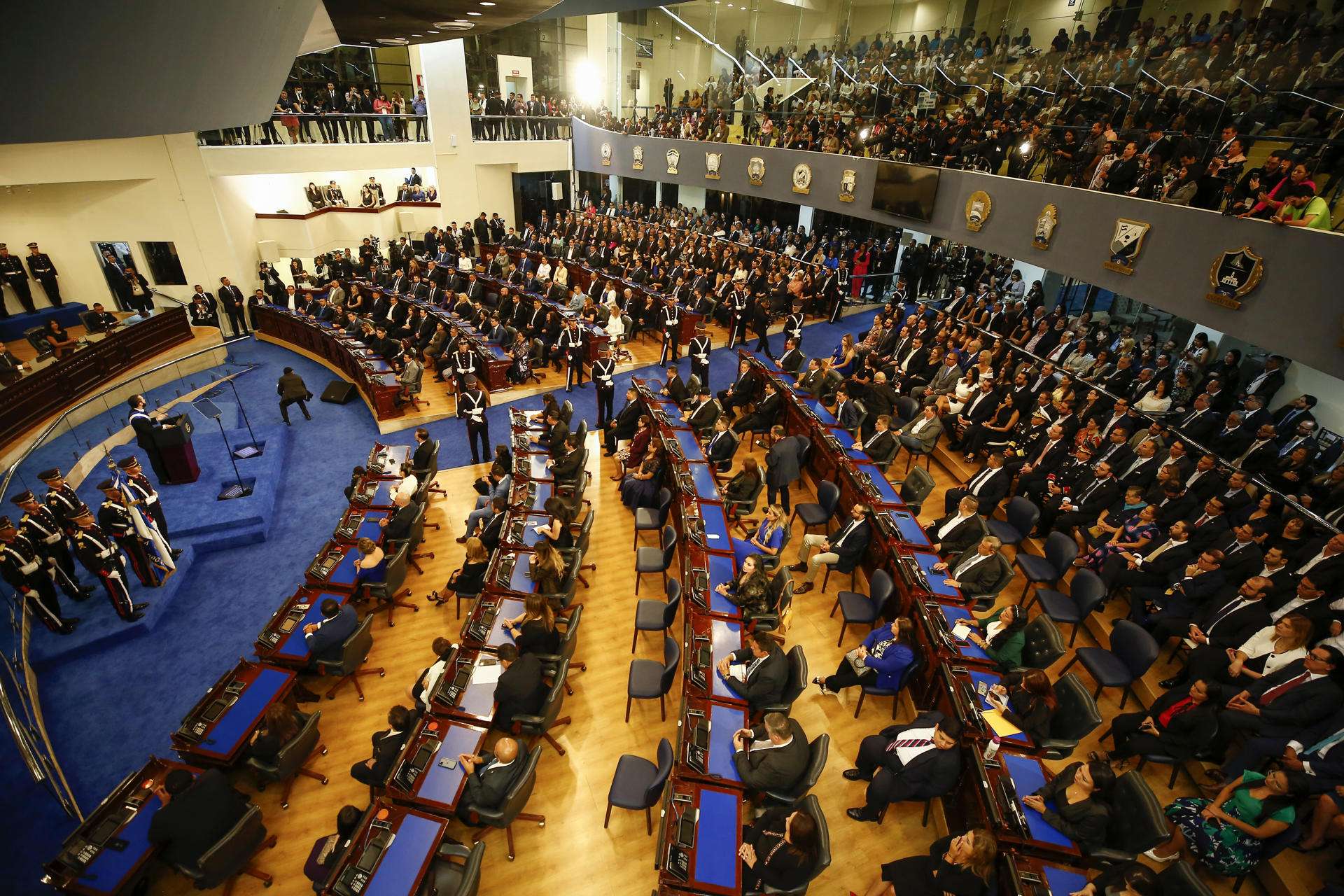 Vista general de una sesión del Congreso de El Salvador, en San Salvador (El Salvador), en una fotografía de archivo. EFE/Rodrigo Sura
