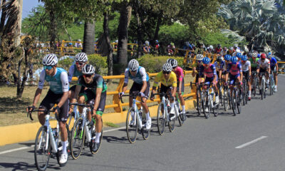 Ciclistas compiten en la séptima etapa de la Vuelta al Táchira hoy, en Cúcuta (Colombia). EFE/ Mario Caicedo