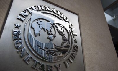 Imagen del logotipo del Fondo Monetario Internacional (FMI), en una fotografía de archivo. EFE/Jim Lo Scalzo