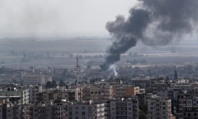 Fotografía de archivo de un bombardeo en territorio sirio. EFE/Sedat Suna