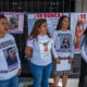 Familiares de personas desaparecidas se manifiestan hoy, en la ciudad de Tuxtla Gutiérrez (México). EFE/ Carlos López