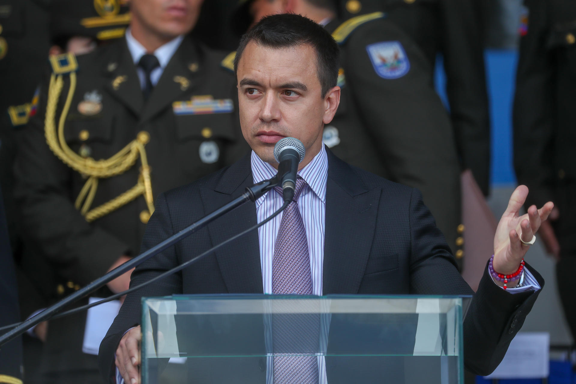El presidente de Ecuador, Daniel Noboa, en una fotografía de archivo. EFE/José Jácome