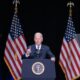 El presidente de Estados Unidos, Joe Biden, pronuncia un discurso en Leesburg, Virginia (EE.UU.), este 8 de febrero de 2024. EFE/EPA/Michael Reynolds