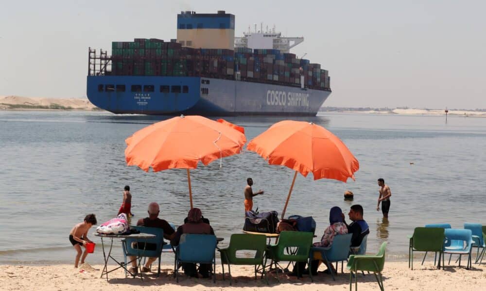 Foto archivo, canal de Suez. EFE/EPA/Khaled Elfiqi