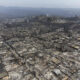 Fotografía aérea que muestra el sector de Achupallas afectado por incendios forestales, el 4 de febrero de 2023, en Viña del Mar (Chile). EFE/ Adriana Thomasa