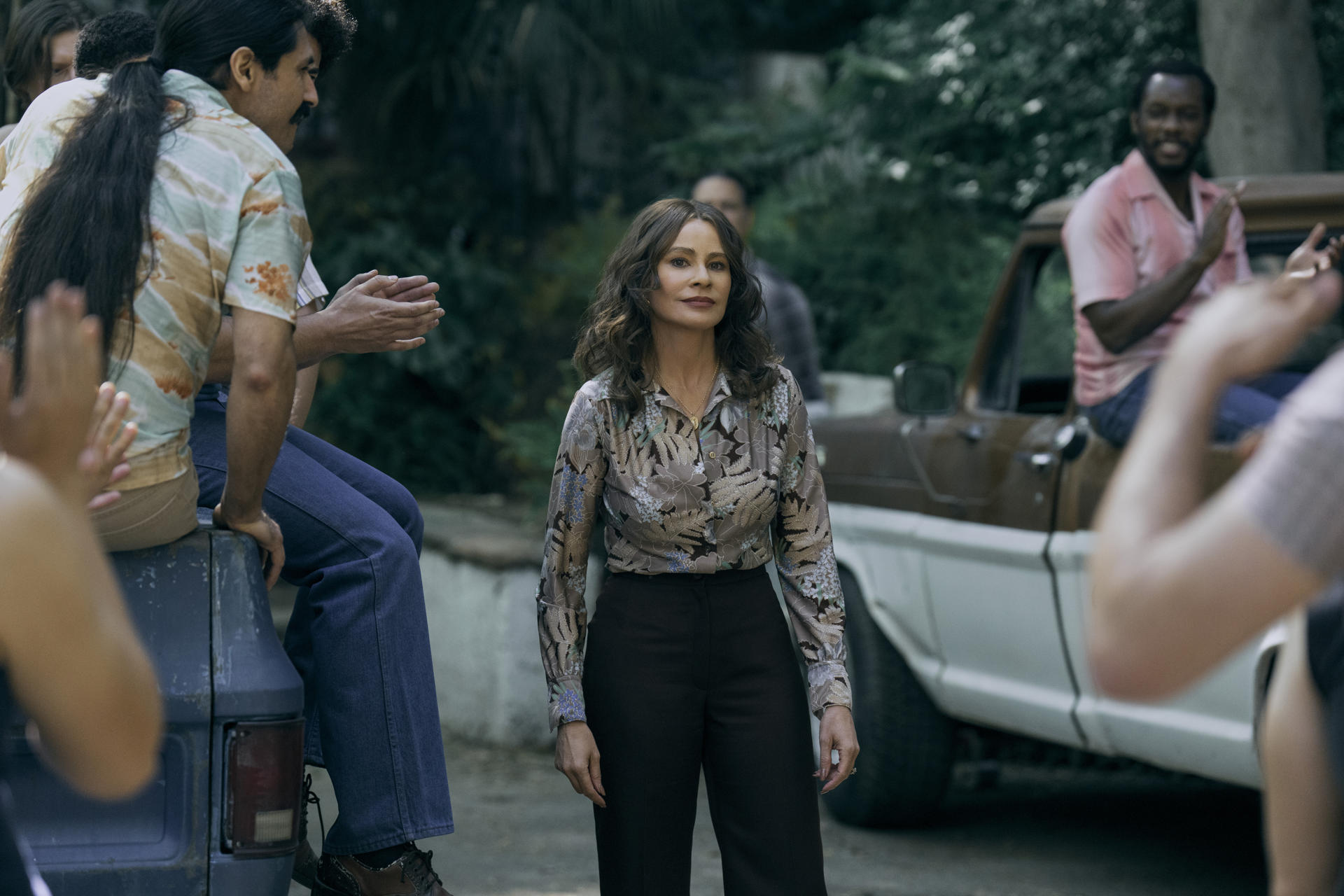Fotograma cedido por Netflix donde aparece Sofía Vergara, como Griselda, durante una escena de 'Griselda', la serie de Netflix sobre la famosa narcotraficante colombiana. EFE/ Elizabeth Morris/Netflix