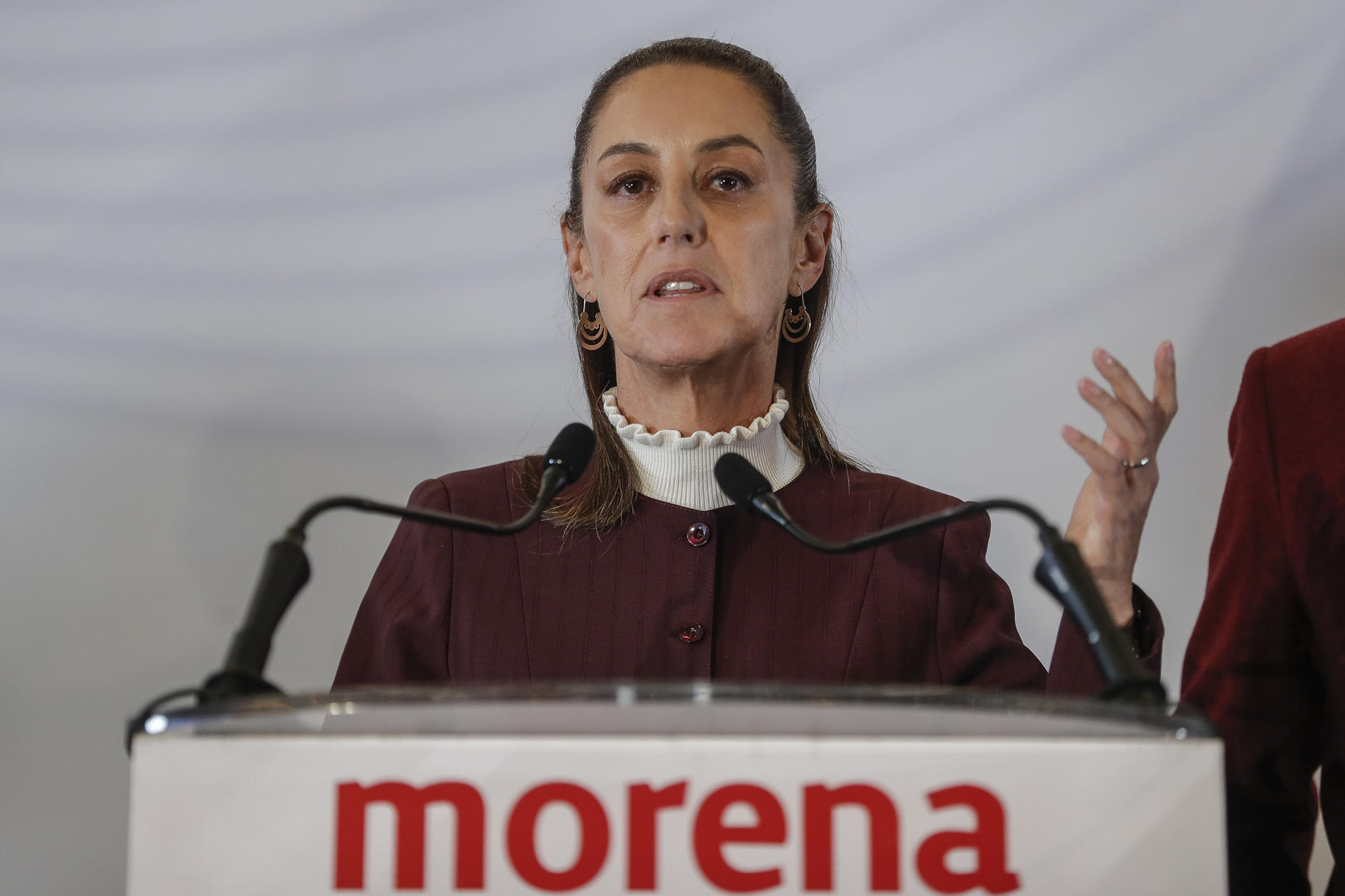 La candidata del oficialismo mexicano a la presidencia de México, Claudia Sheinbaum. EFE/ Isaac Esquivel