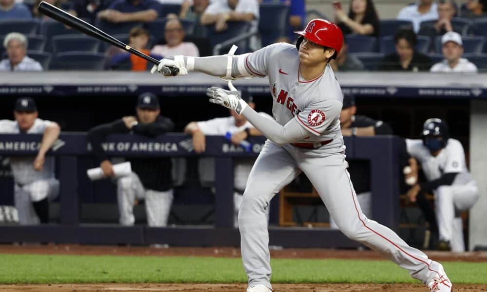 Imagen de archivo del jugador japonés de béisbol Shohei Ohtani. EFE/EPA/JASON SZENES