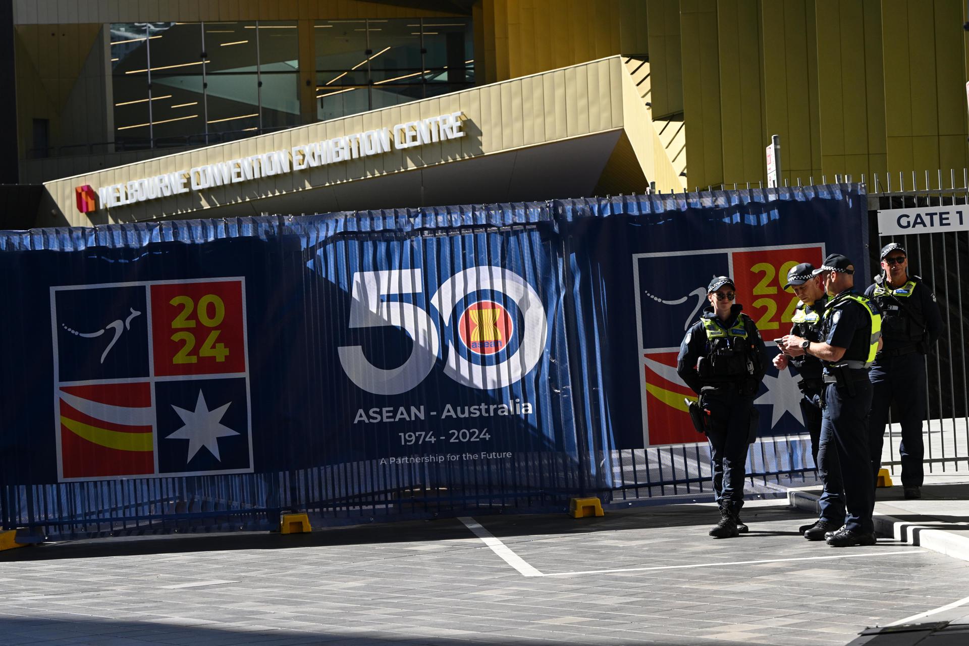La ciudad australiana de Melbourne acoge la cumbre especial Australia-ASEAN (siglas en inglés de la Asociación de Naciones del Sudeste Asiático). EFE/EPA/JOEL CARRETT AUSTRALIA AND NEW ZEALAND OUT