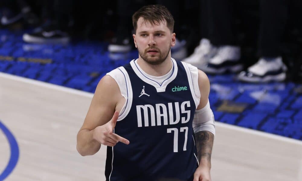 El base de los Dallas Mavericks, Luka Doncic. EFE/EPA/Adam Davis