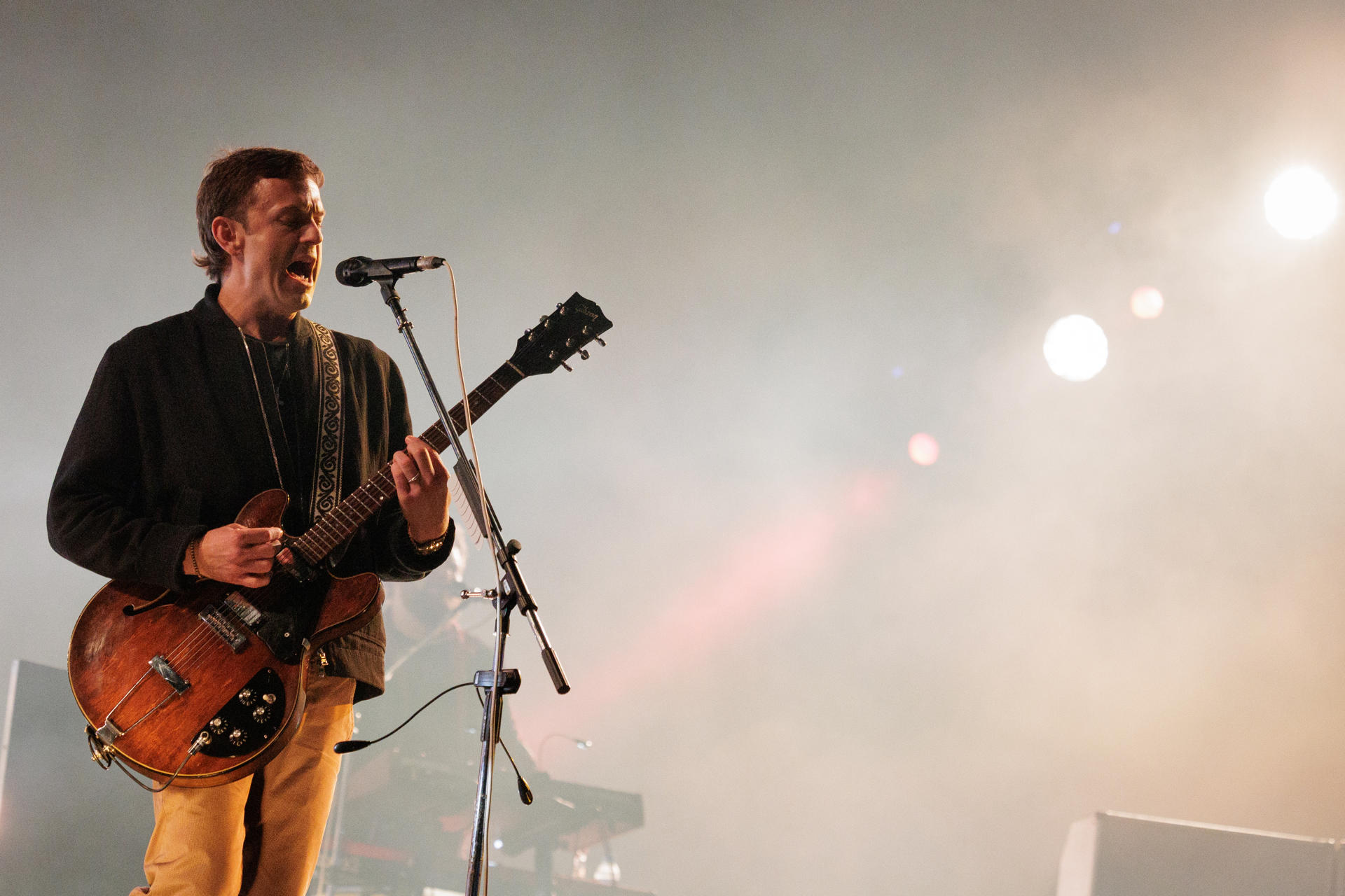 La banda estadounidense Kings of Leon, se presenta en el Festival Lollapalooza este sábado, en el Autódromo de Interlagos, en São Paulo (Brasil). EFE/Isaac Fontana