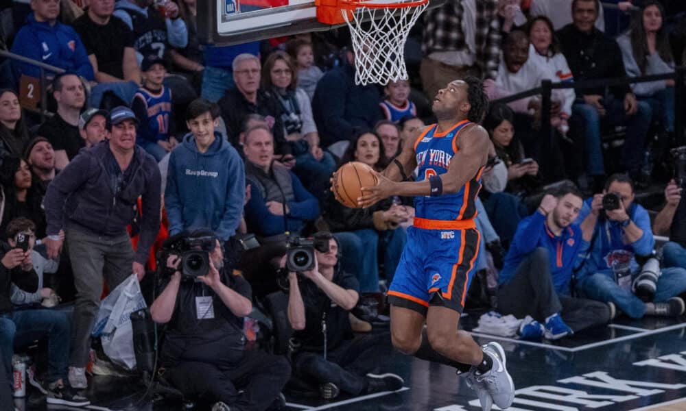 OG Anunoby de los Knicks, en una fotografía de archivo. EFE/ Angel Colmenares