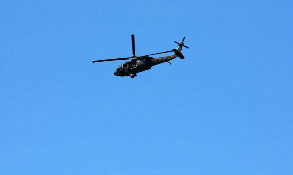 Imagen de archivo en la que se observa un  helicóptero de la Guardia Nacional. EFE/GERARDO MORA