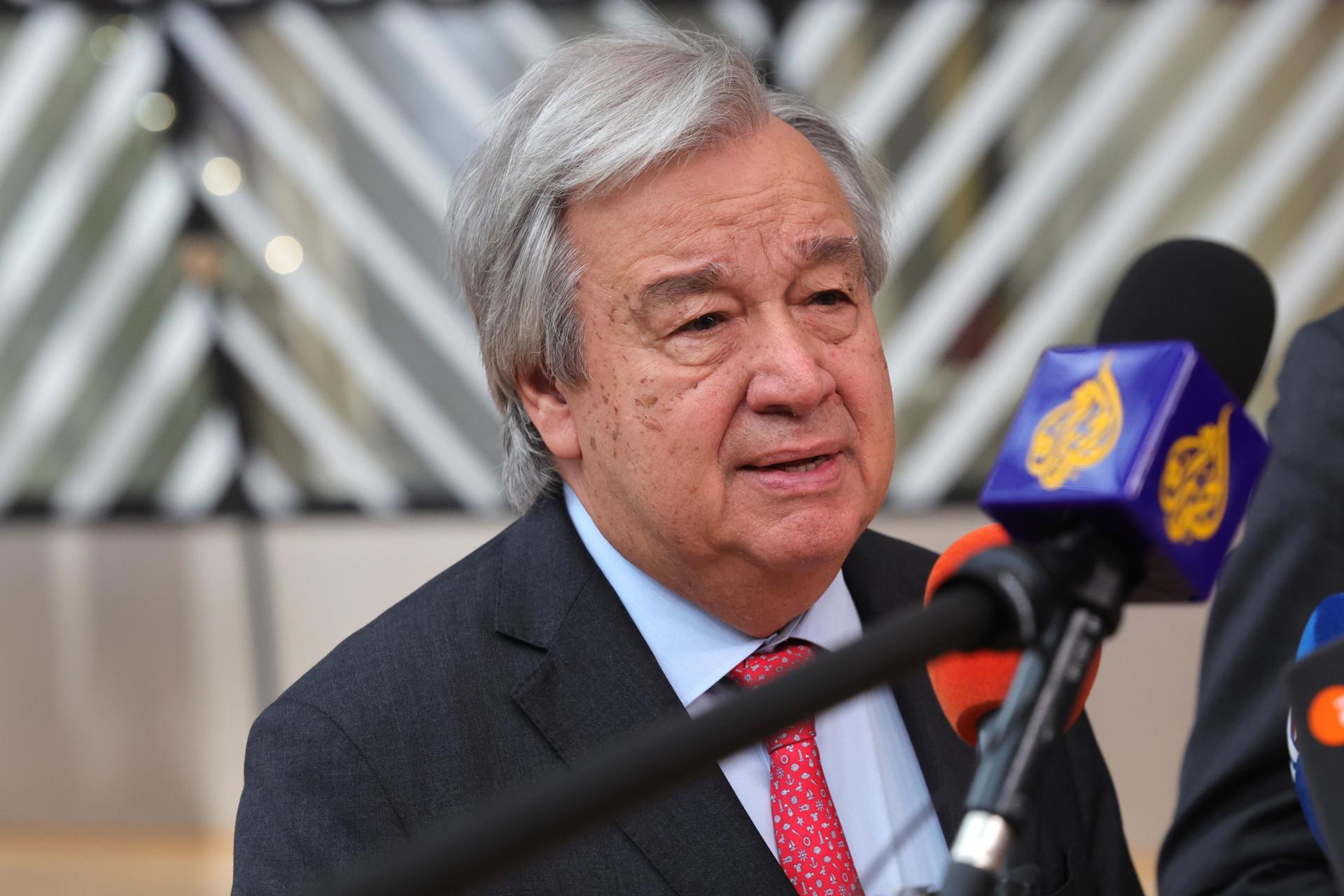 El secretario general de la ONU, António Guterres. EFE/Olivier Matthys