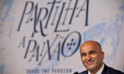 El seleccionador de Portugal Roberto Martinez durante la rueda de prensa de este viernes. EFE/EPA/JOSE SENA GOULAO